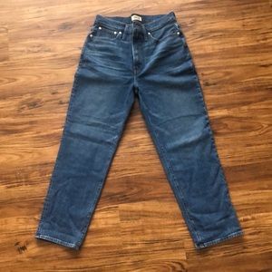 Madewell ‘the perfect vintage strait jean’, size 30